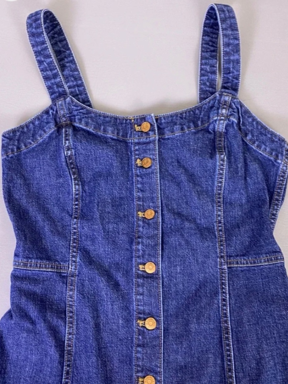 Madewell button down denim midi dress - Picture 4 of 11